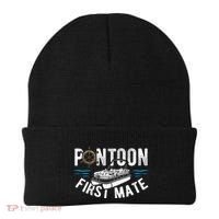 Pontoon First Mate Pontoon Boating Captain Pontoon Boat Beanie thumb 0