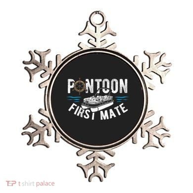 Pontoon First Mate Pontoon Boating Captain Pontoon Boat Ornament
