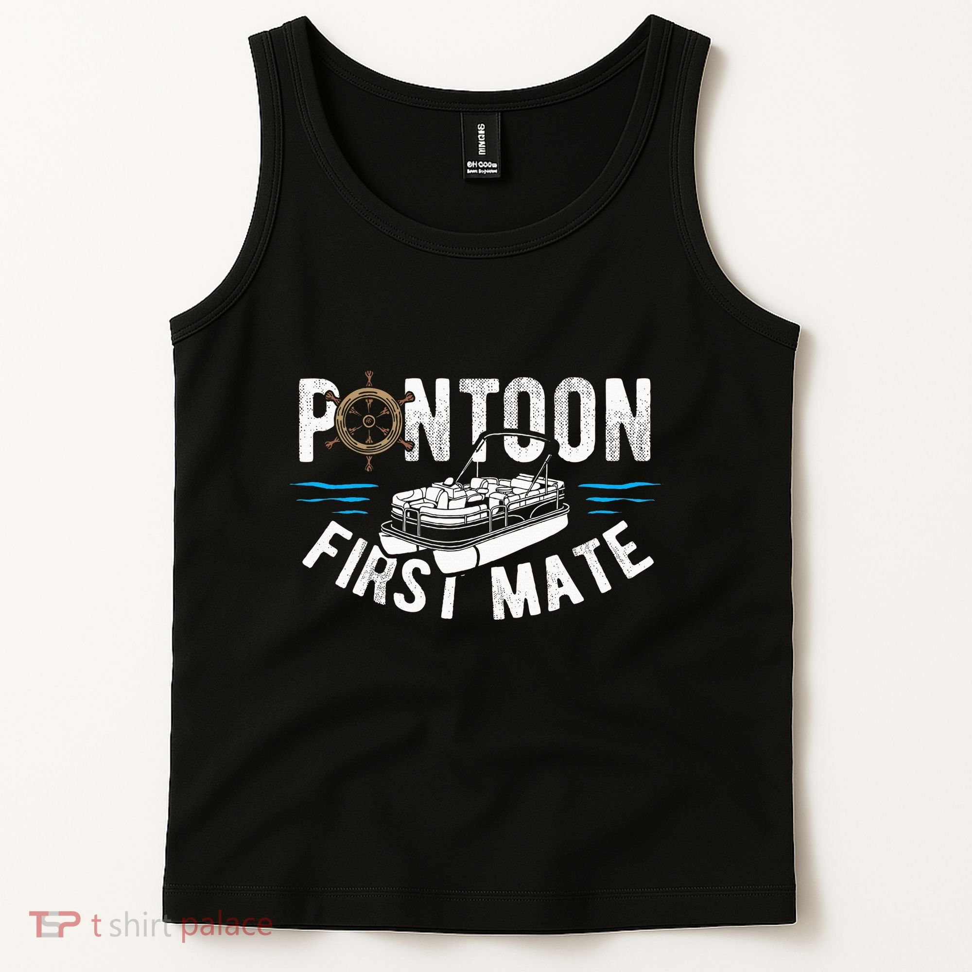 Pontoon First Mate Pontoon Boating Captain Pontoon Boat Tank Top