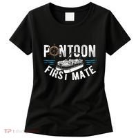 Pontoon First Mate Pontoon Boating Captain Pontoon Boat Women's T-Shirt thumb 0