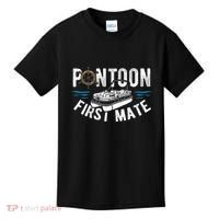 Pontoon First Mate Pontoon Boating Captain Pontoon Boat Kids T-Shirt thumb 0