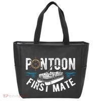 Pontoon First Mate Pontoon Boating Captain Pontoon Boat Tote Bag thumb 0