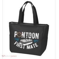 Pontoon First Mate Pontoon Boating Captain Pontoon Boat Tote Bag thumb 3