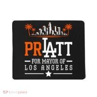 Pratt For Mayor Of Los Angeles City Skyline Mousepad thumb 0