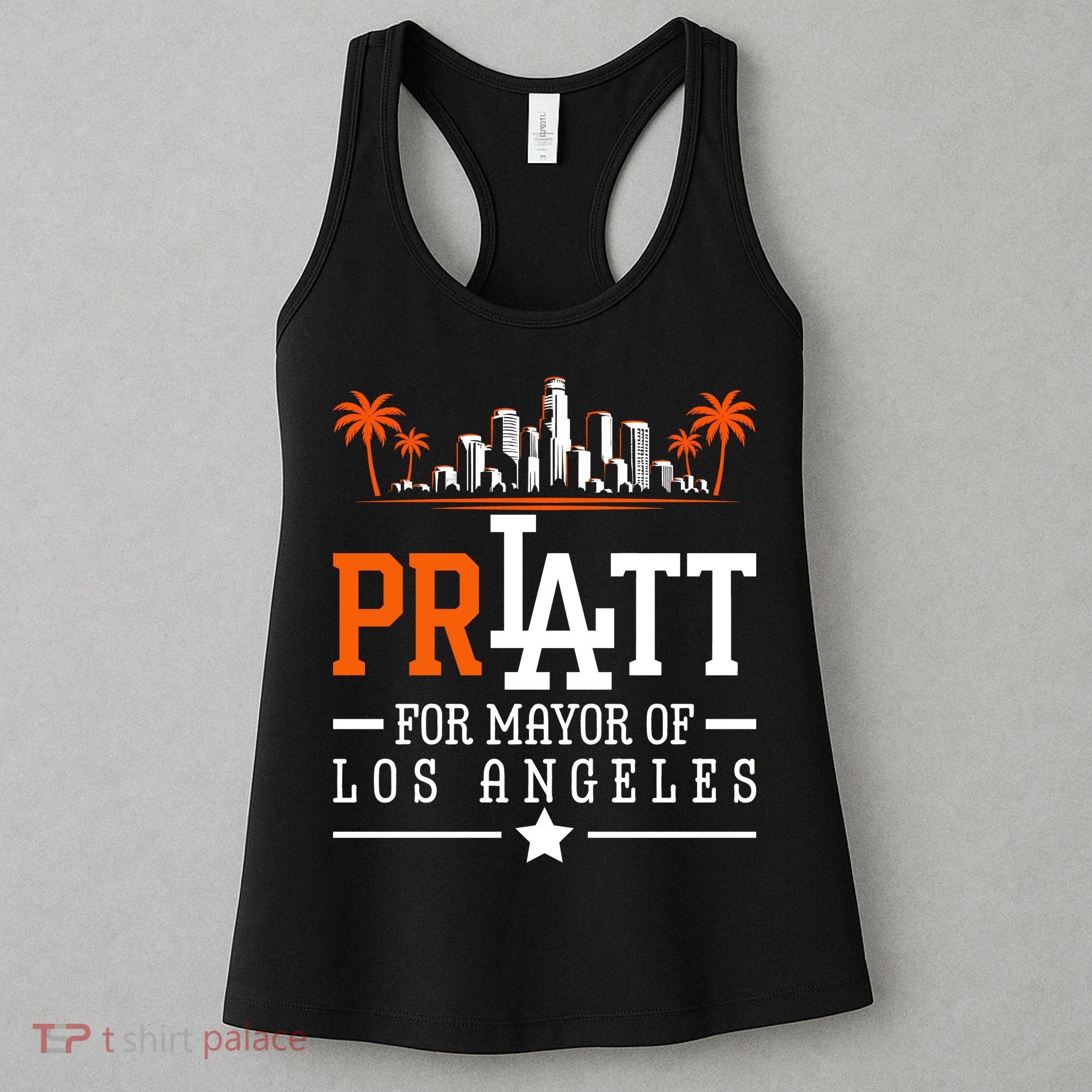 Pratt For Mayor Of Los Angeles City Skyline Women's Tank Top