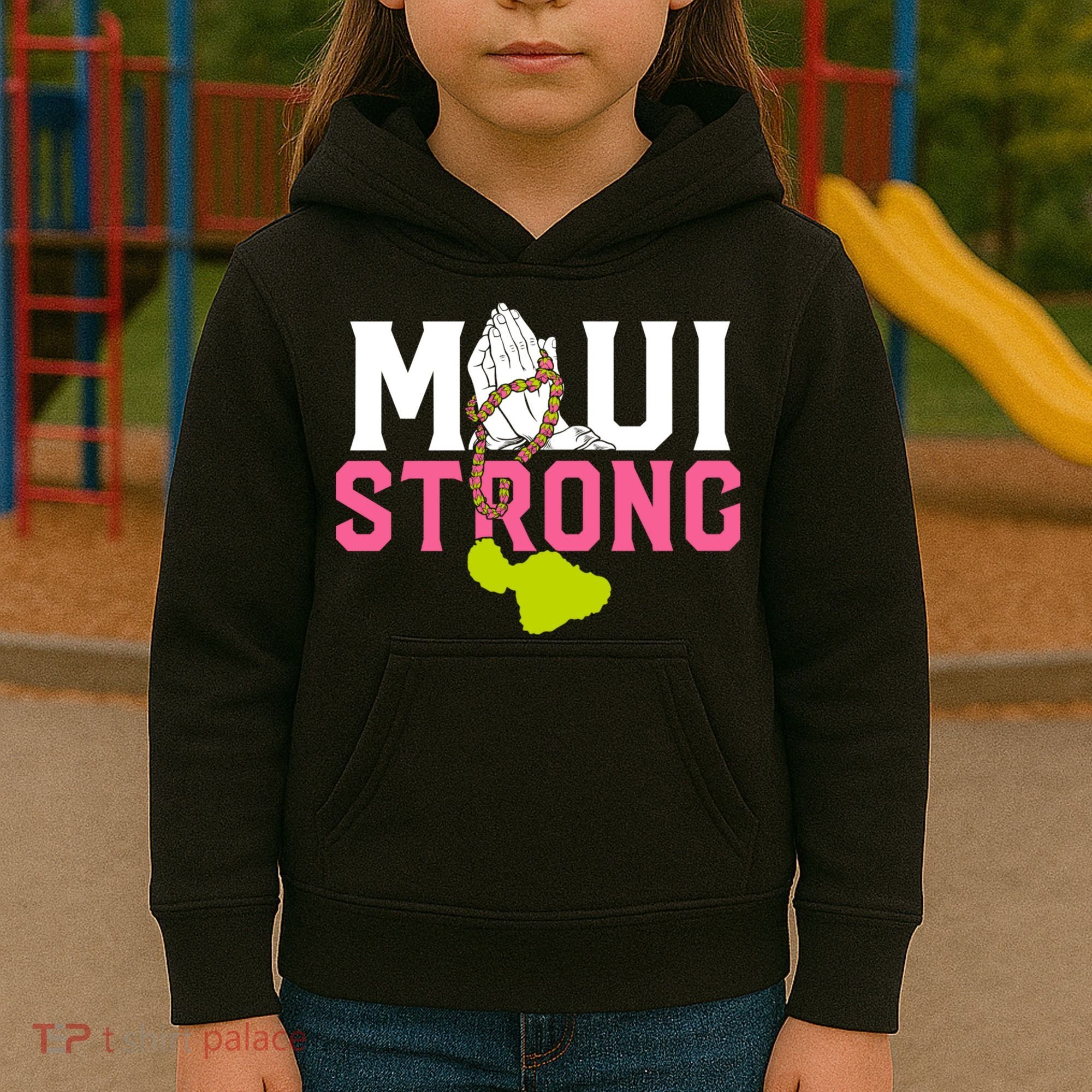 Pray For Maui Hawaii Strong Kids Hoodie