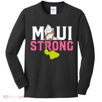 Pray For Maui Hawaii Strong Kids Long Sleeve Shirt thumb 0
