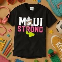 Pray For Maui Hawaii Strong Kids T-Shirt thumb 3