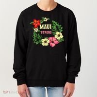 Pray For Maui Hawaii Strong Lahaina Hawaiian Floral Women's Sweatshirt thumb 0