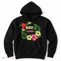 Pray For Maui Hawaii Strong Lahaina Hawaiian Floral Hoodie thumb 0