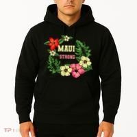 Pray For Maui Hawaii Strong Lahaina Hawaiian Floral Hoodie thumb 2