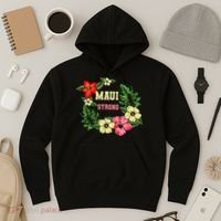 Pray For Maui Hawaii Strong Lahaina Hawaiian Floral Hoodie thumb 3
