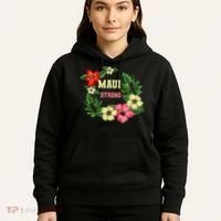 Pray For Maui Hawaii Strong Lahaina Hawaiian Floral Hoodie thumb 5