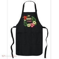 Pray For Maui Hawaii Strong Lahaina Hawaiian Floral Apron thumb 0