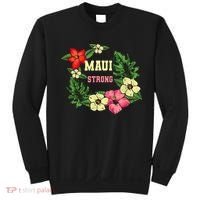 Pray For Maui Hawaii Strong Lahaina Hawaiian Floral Sweatshirt thumb 0