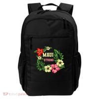 Pray For Maui Hawaii Strong Lahaina Hawaiian Floral Backpack thumb 0