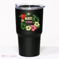 Pray For Maui Hawaii Strong Lahaina Hawaiian Floral Tumbler thumb 0