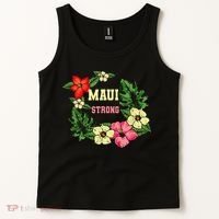 Pray For Maui Hawaii Strong Lahaina Hawaiian Floral Tank Top thumb 2