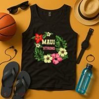Pray For Maui Hawaii Strong Lahaina Hawaiian Floral Tank Top thumb 4