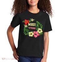Pray For Maui Hawaii Strong Lahaina Hawaiian Floral Kids T-Shirt thumb 2