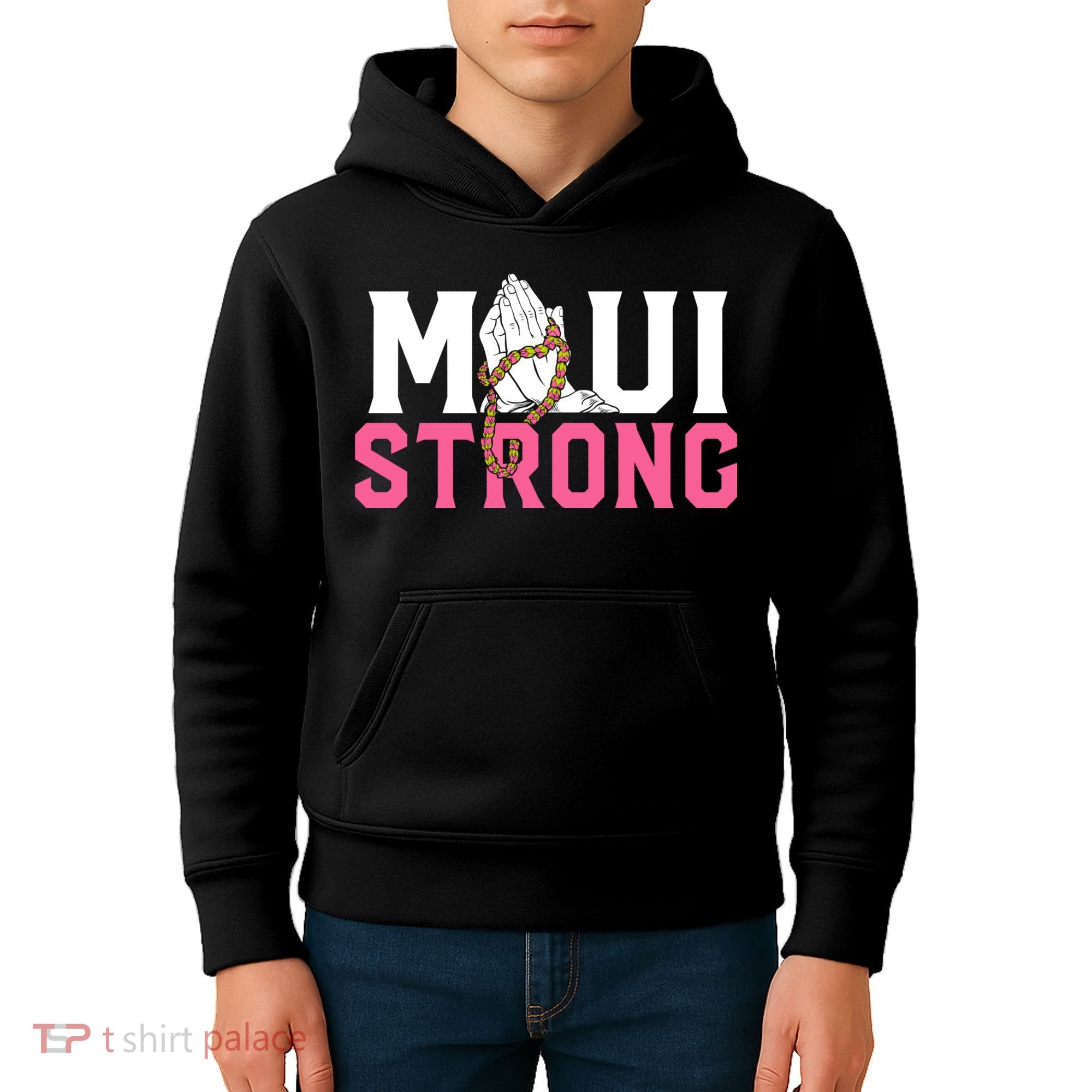 Pray For Maui Hawaii Strong Kids Hoodie