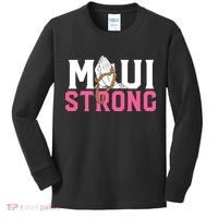 Pray For Maui Hawaii Strong Kids Long Sleeve Shirt thumb 0