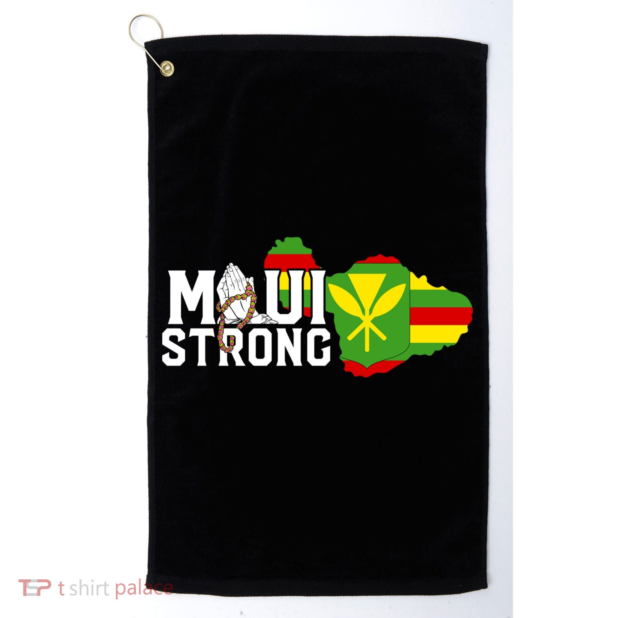 Pray For Maui Hawaii Strong Golf Towel