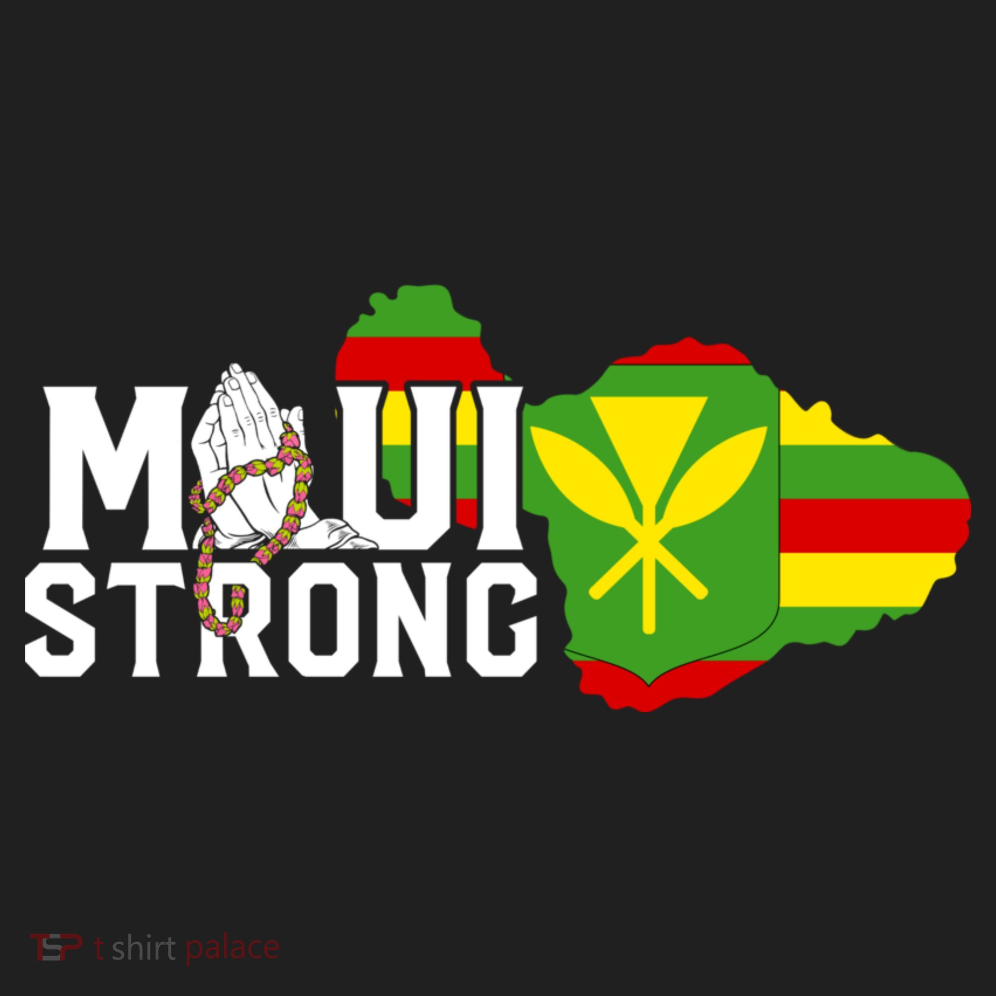 Pray For Maui Hawaii Strong Golf Towel