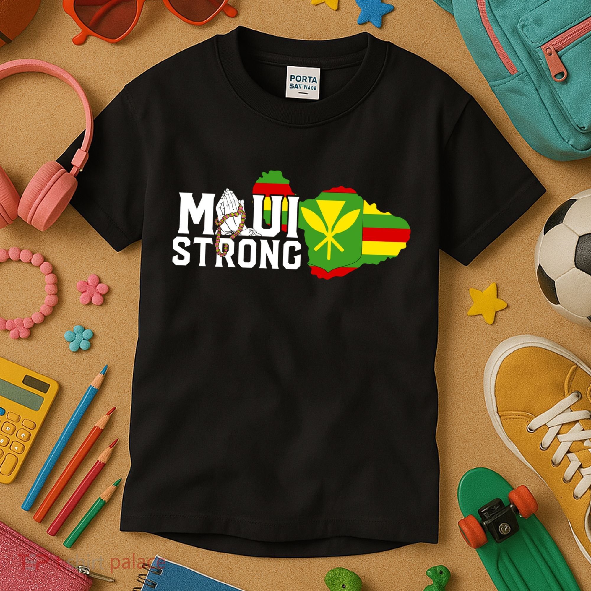Pray For Maui Hawaii Strong Kids T-Shirt