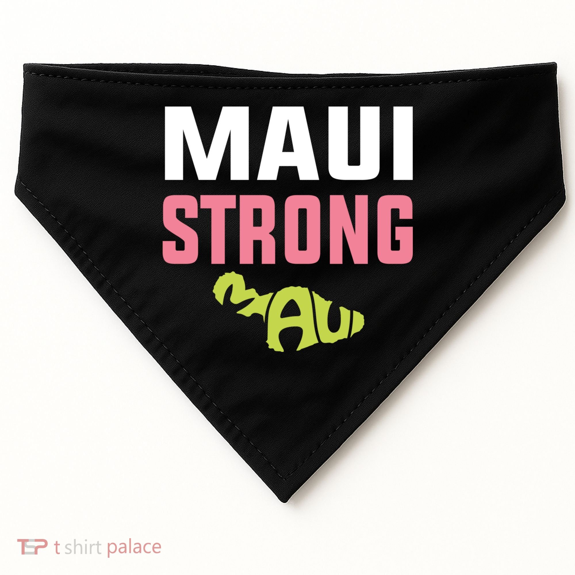 Pray For Maui Hawaii Strong USA-Made Doggie Bandana