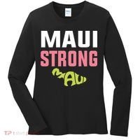 Pray For Maui Hawaii Strong Women's Long Sleeve Shirt thumb 0