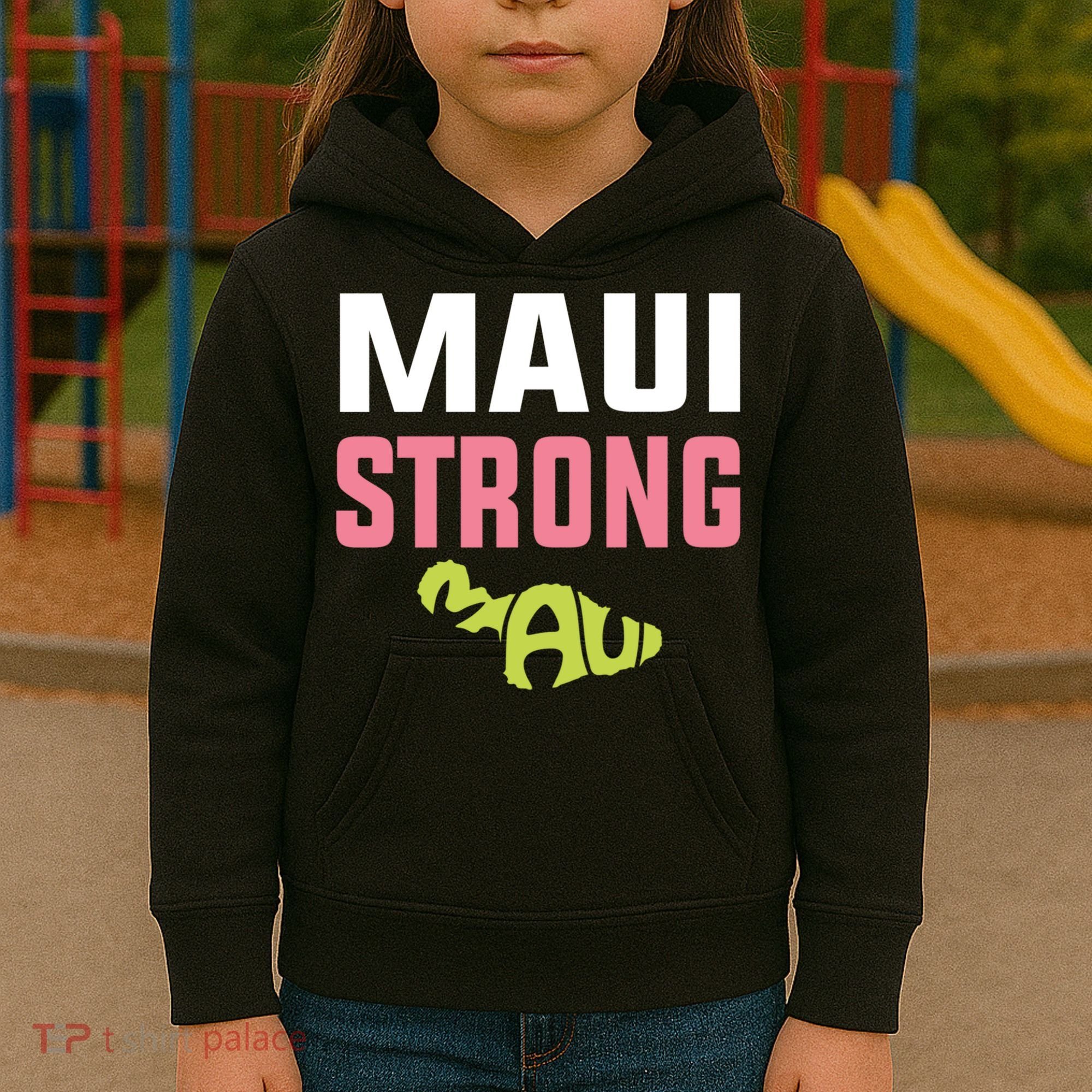 Pray For Maui Hawaii Strong Kids Hoodie