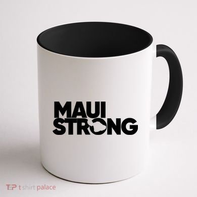 Pray For Maui Hawaii Strong Coffee Mug back
