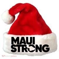 Pray For Maui Hawaii Strong Santa Hat thumb 0