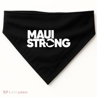 Pray For Maui Hawaii Strong USA-Made Doggie Bandana