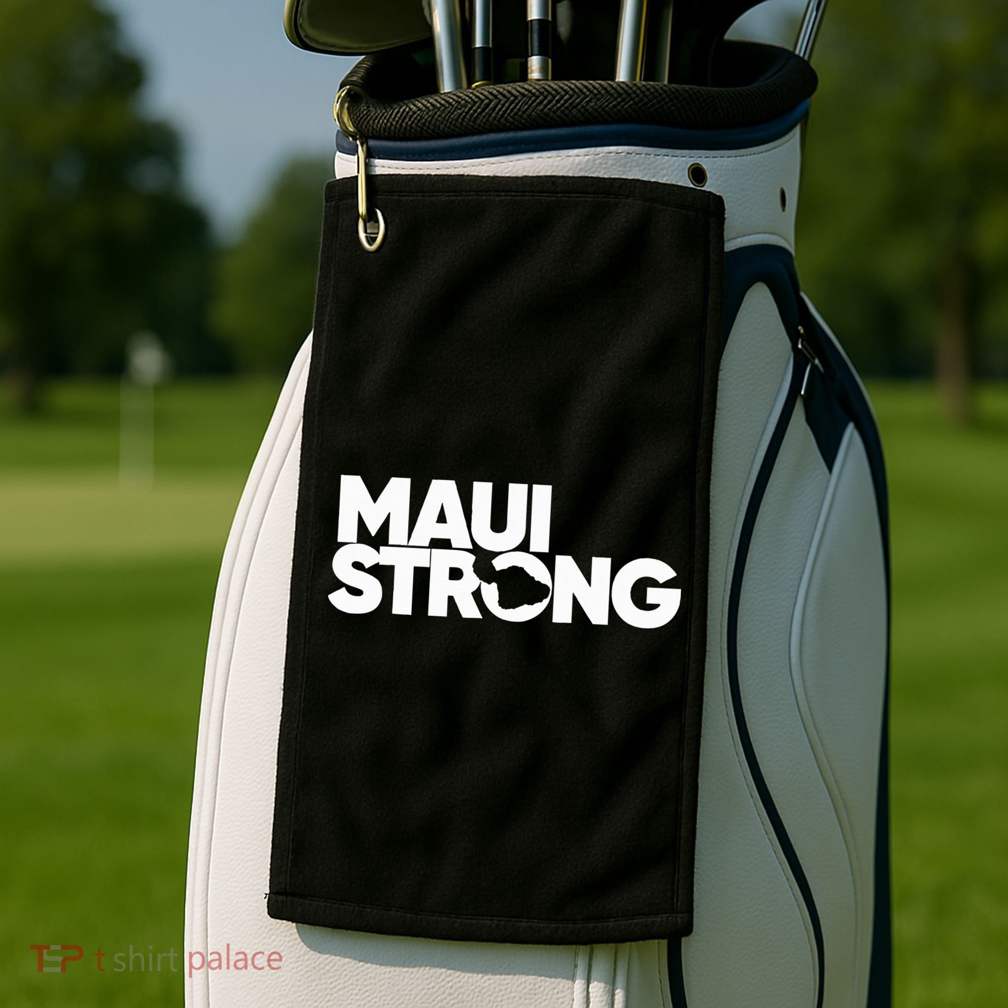 Pray For Maui Hawaii Strong Golf Towel