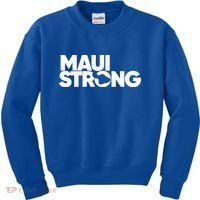 Pray For Maui Hawaii Strong Kids Sweatshirt thumb 0