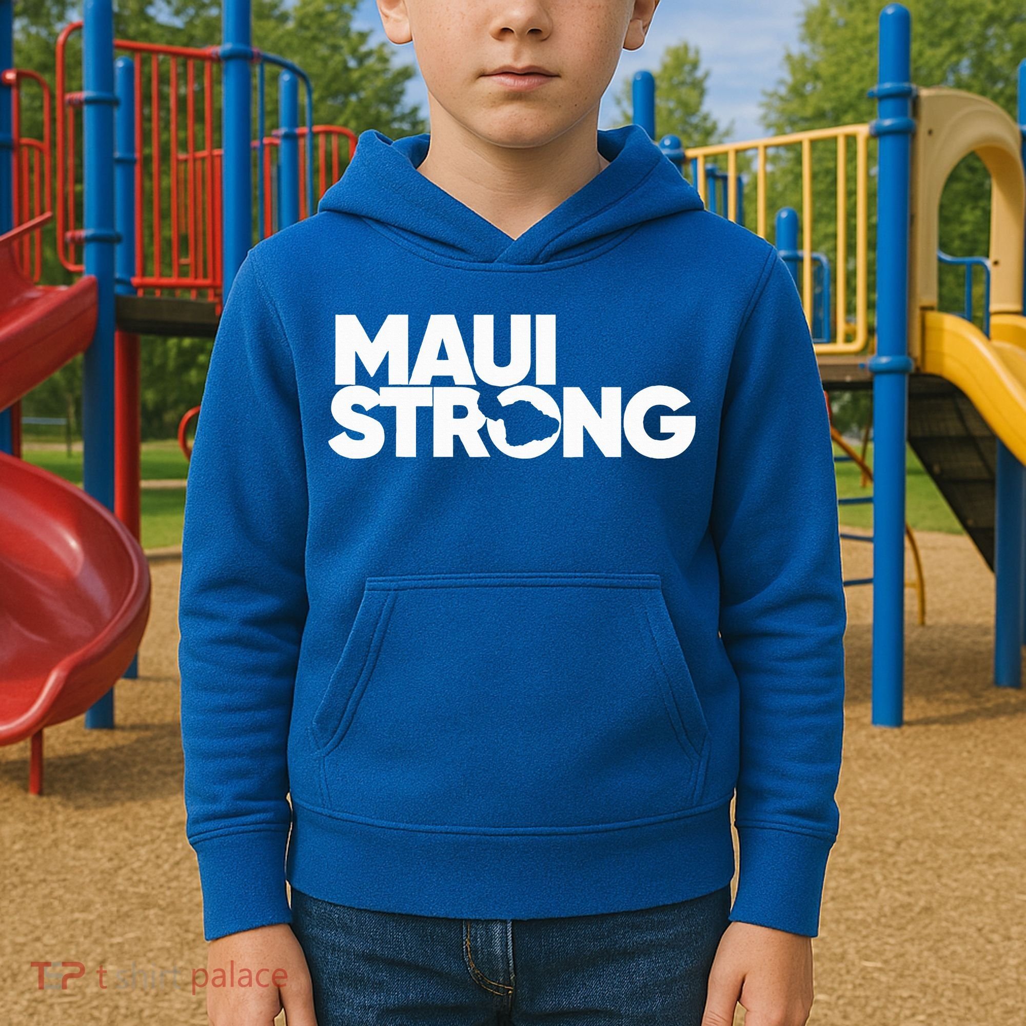 Pray For Maui Hawaii Strong Kids Hoodie