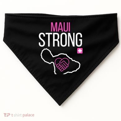 Pray For Maui Hawaii Strong USA-Made Doggie Bandana