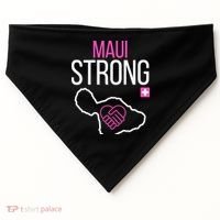 Pray For Maui Hawaii Strong USA-Made Doggie Bandana thumb 0