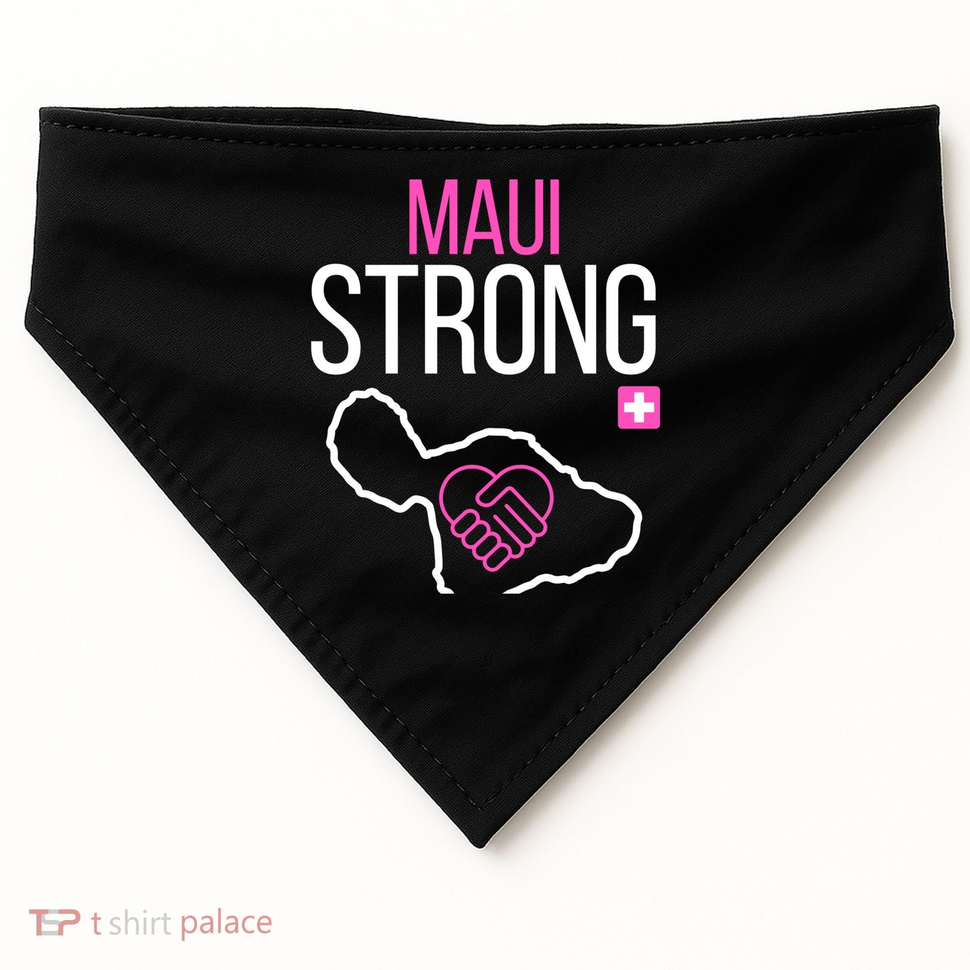 Pray For Maui Hawaii Strong USA-Made Doggie Bandana