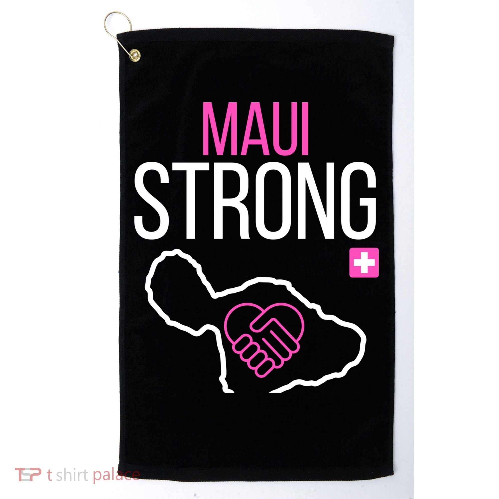 Pray For Maui Hawaii Strong Golf Towel