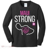 Pray For Maui Hawaii Strong Kids Long Sleeve Shirt thumb 0