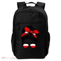 Polish Flag Messy Bun Patriotic Polska Poland Gift Backpack thumb 0