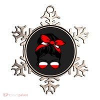 Polish Flag Messy Bun Patriotic Polska Poland Gift Ornament thumb 0