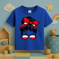 Polish Flag Messy Bun Patriotic Polska Poland Gift Toddler T-Shirt thumb 3