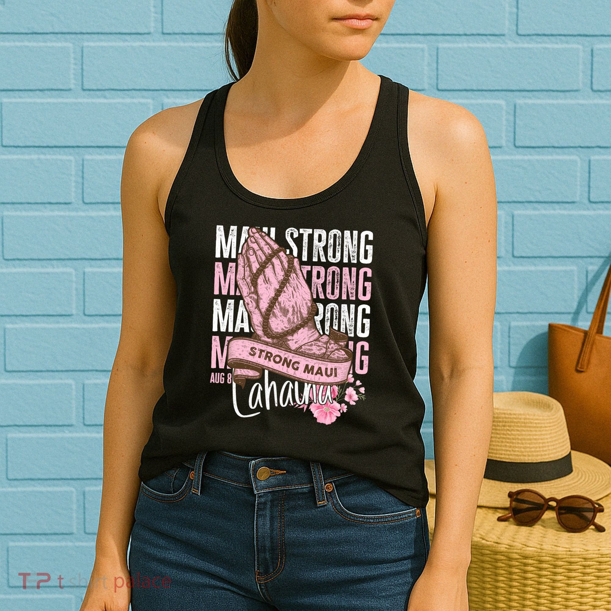 Pray For Maui Hawaii Strong Maui Lahaina Hawaiian Islands Women's Tank Top