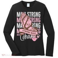 Pray For Maui Hawaii Strong Maui Lahaina Hawaiian Islands Women's Long Sleeve Shirt thumb 0