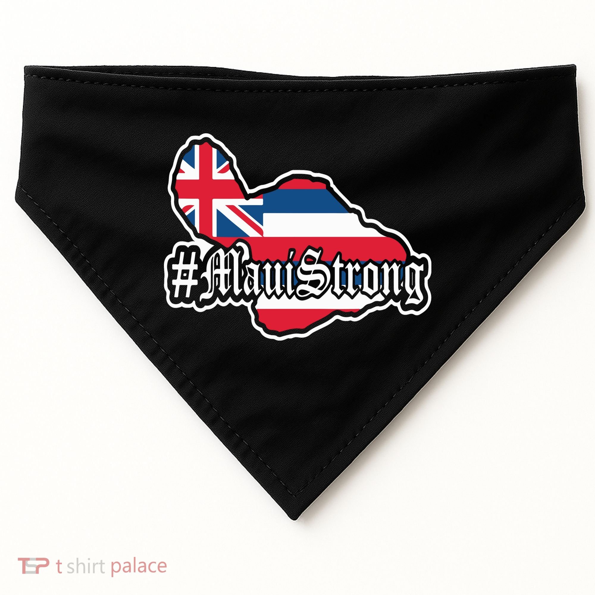 Pray For Maui Strong Hawaii Strong Save Maui Hawaii USA-Made Doggie Bandana