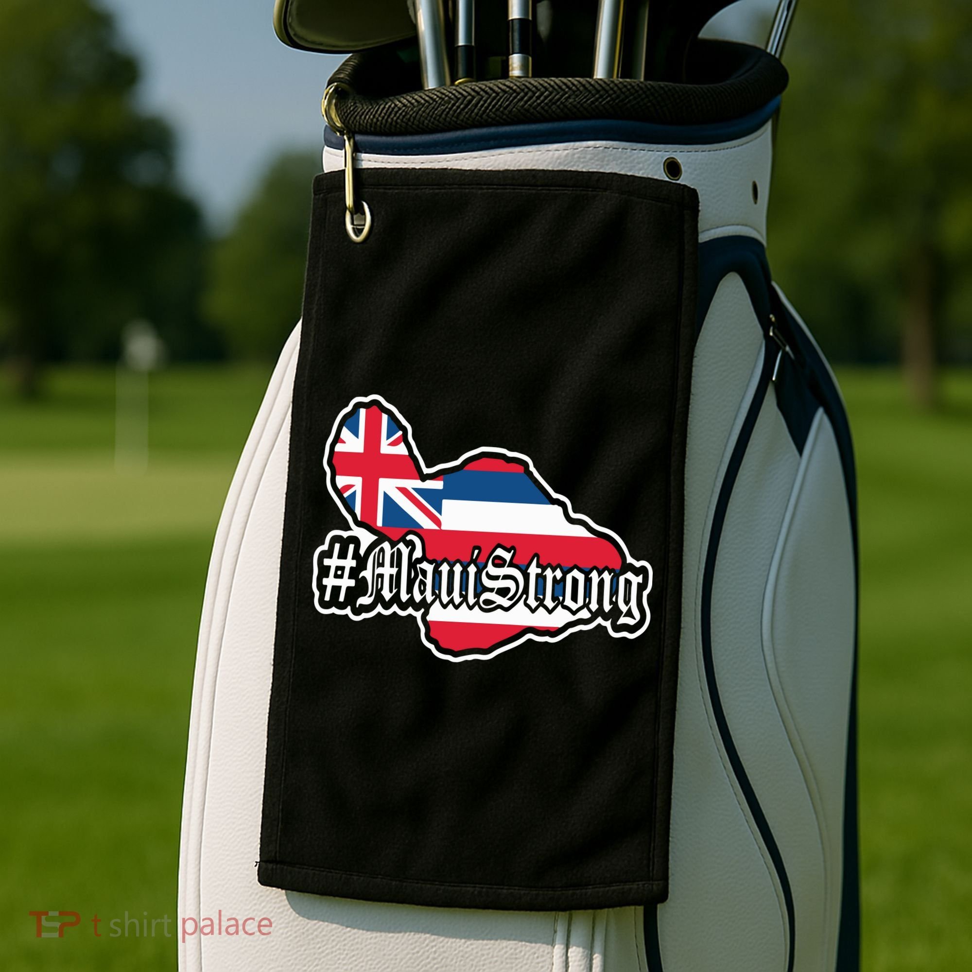 Pray For Maui Strong Hawaii Strong Save Maui Hawaii Golf Towel